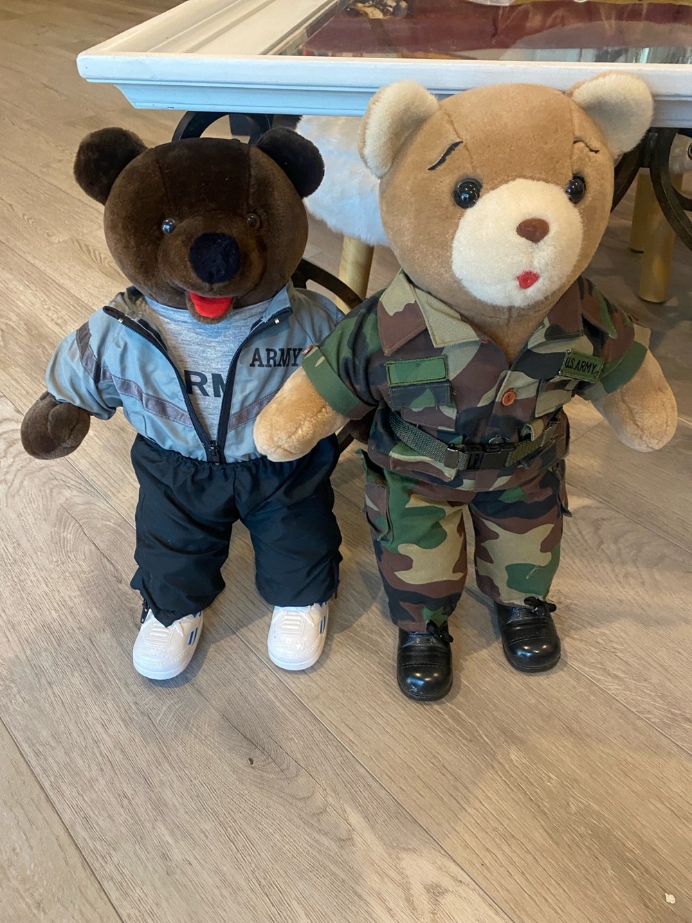 2 U.S. Army Vintage Bear Force of America Plush Bears.